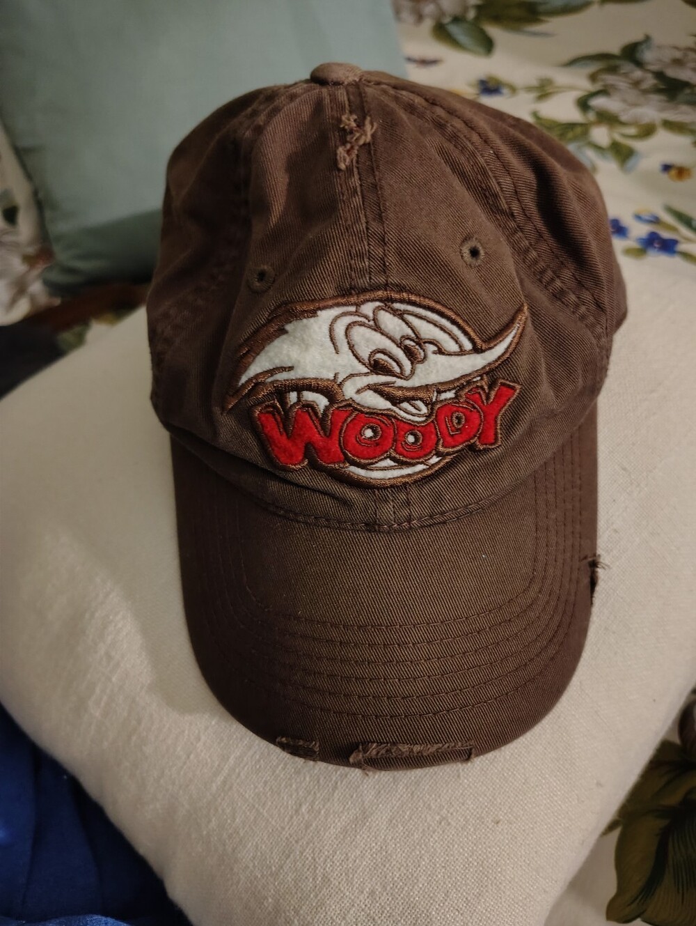 Brown 'Woody' Embroidered Baseball Cap